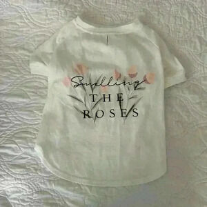 Dog “smelling the roses” T-shirt